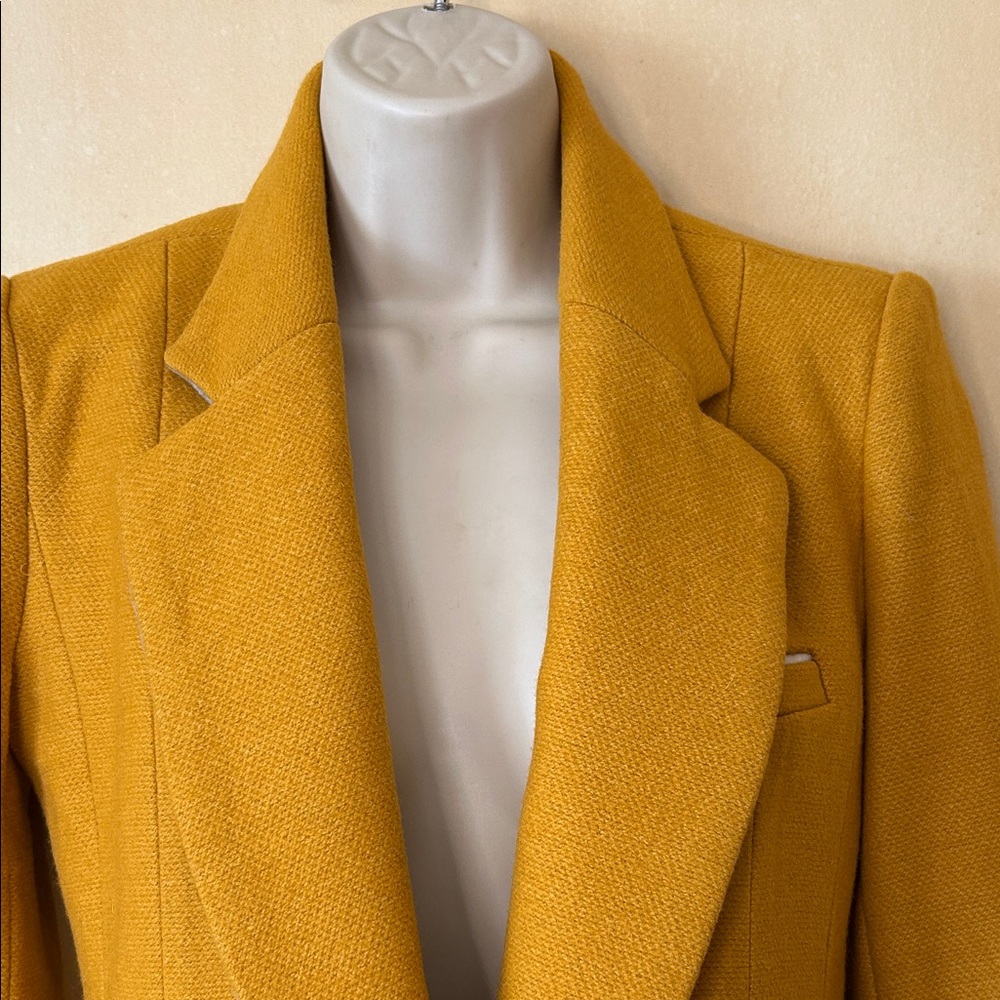 Unbranded  Mustard Long Blazer for Women size S - Picture 3 of 12